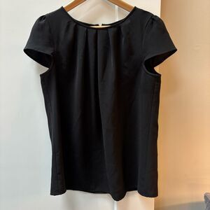 Loft Black Women's Top zip back size M